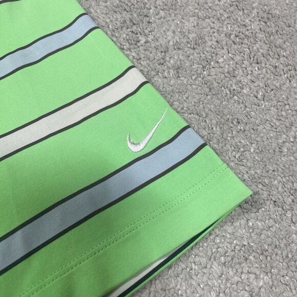 Nike Golf Polo Mens Medium Tour Performance Dri Fit Performance Stretch Striped - Picture 4 of 10